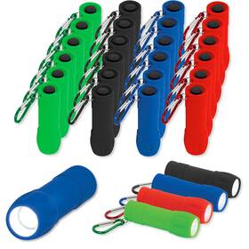 8086-9004-00-000 Merangue 24-pack Small Led Flashlights With Carabiner 15 Lumens 72 Aaa Batteries Inc