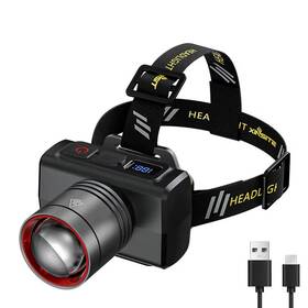 Mikenoon 445033073042 Rechargeable Headlamp Super Bright Head Light Motion Sensor Front Led Flash
