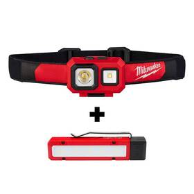 2104-2108 Milwaukee 450 Lumens Led Spot/flood Headlamp With 300 Magnetic Flood Light