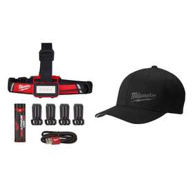 2115-21-504b-sm Milwaukee Headlamp 600lumens Led Usb Lithium-ion Aluminum Water-resistant Black