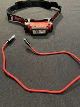 2163-20 Milwaukee 216320 Headlamp Model Used Only A Few Times Led Rechargeable Light