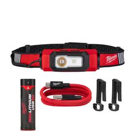 Milwaukee 313047326379 600 Lumens Led Redlithium Usb 360-degree Visibility Hard Hat Headlamp