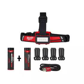 Milwaukee 445021756704 600 Lumens Led Redlithium Usb Low-profile Hard Hat Headlamp With Bonus 3.0 A