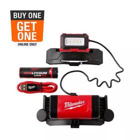 Milwaukee 711181621822 Bolt 600 Lumens Led Redlithium Rechargeable Headlamp