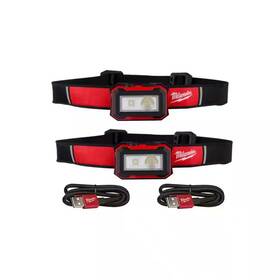 Milwaukee 744759316639 450 Lumens Internal Rechargeable Magnetic Headlamp And Task Light 2-pack
