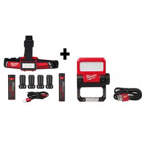 Milwaukee 744759385086 600 Lumens Led Redlithium Usb Low-profile Hard Hat Headlamp And 550