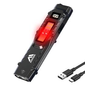 Mf-dt007 Minsk Edc Tactical Flashlight 1500 High Lumens Rechargeable Led Compac