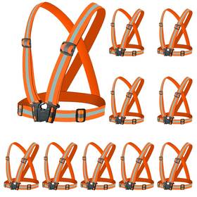 Gear-10pcs-orange Miushion Reflective Vest - Running Reflector W... Fast Ship