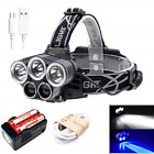 Mk85 Minchen Leds Headlamp Blue Light White Usb Headlight 723610199604