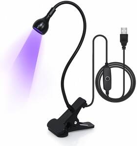 Mlogiroa 851374007948 Uv Light For Gel Nails 3w Mini Nail Lamp With Gooseneck 4 Levels Dimming 3