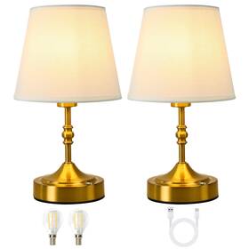 Js008 Mobeyu Mobeyou Small Cordless Table Lamp Set Of 2 5000mah Rechargeable Battery Oper