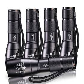 10-sdt379-5 Modoao 1500lm Led Flashlight Waterproof Zoomable Tactical With 5 L