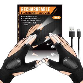 Moipejo 221243496595 Rechargeable Led Flashlight Gloves Waterproof Birthday Christmas Valentines
