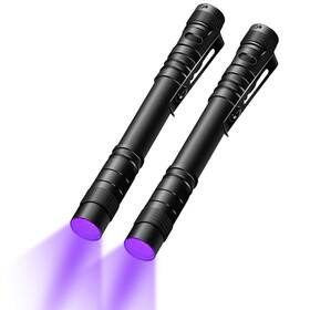 Mouledbi-2 Moipejo Uv Black Light Flashlight Mini 395nm Pen With Clip Ultraviolet Blackl