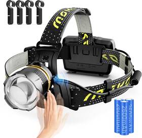 P840401432037 Moko Linternas Recargables Led De Alta Potencia Para La Cabeza Linterna Camping Caza