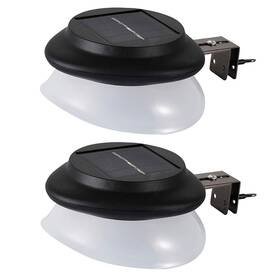 Molebit 011477424413 Solar Gutter Lights Outdoor 9 Led Super Bright Waterproof Wireless Securi