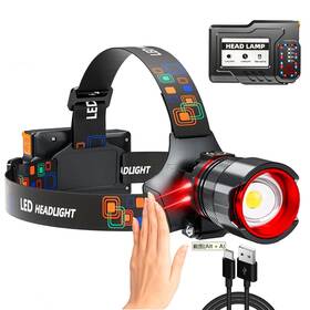 Ww22 Mollo Headlamp 90000 Lumens Led Rechargeable Head Lamps Zoomable Headlight With 5