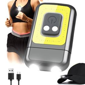 Zy-0084-us Molrebe 800lumens Running Light 5 Modes Headlamp Lightweight Clip On With Cob