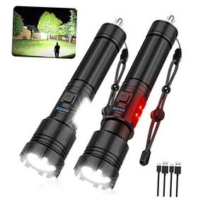 T035 Morezra 791296540423 Magnetic Flashlight Rechargeable High Lumens Super Bright Base Led