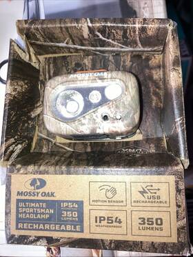 Mossy Oak 820909664086 Ultimate Sportsman Headlamp 350 Lumens