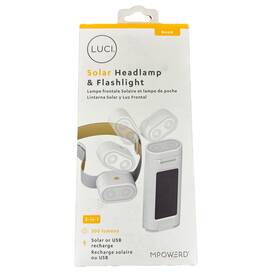 1035-003-001-001 Mpowerd Luci Beam 2-in-1 Headlamp Flashlight 300 Lumens- New Free Shipping