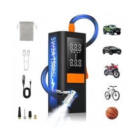 Mu-003 Mrscoz Tire Inflator Portable Air Compressor Pump For Car Tires C... Fast Ship