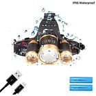 Muzhl3led Usb Headlamps Rechargeable Cree Led Flashlight Modes Bright 754610868382