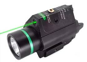 My 741813091785 Premium Quality 300 Lumens Cree Led Flashlight And Green Laser Sight Combo