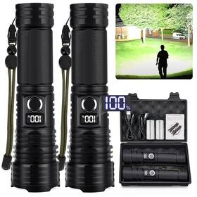 P90-yj Myipyi Rechargeable Led Flashlights High Lumens 2000 Super Bright Powerful F