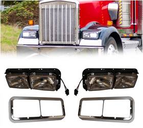 K256-880-4 Mytee Products 199145053658 Headlamps With Bezel Replaces Oem K256-880-4/4r 3-2048-3
