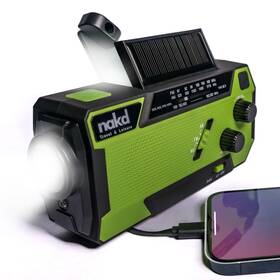 090s Nakd Hand Crank Weather Emergency Radio Dynamo Solar Usb And Battery Powered -