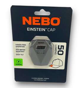 Nebo 645397937531 Einstein 50 Lm Black Led Cob Cap Light New And Sealed