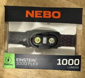 Nebo 645397937562 Lighting Einstein 1000 Flex - Led Headtorch Lumens. Used