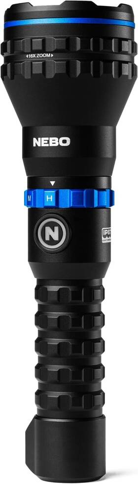 Mz60  Nebo Neb-flt-0026 Luxtreme Blueline Rechargeable Powerful 500 Lumen Half-mile Beam