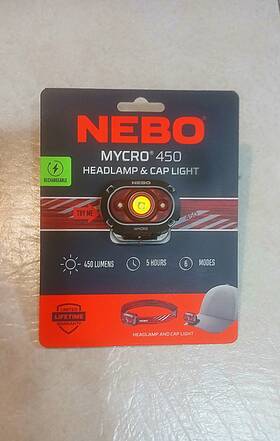 Neb-hlp-0026 Nebo Mycro 450 Led Headlamp Red Rechargeable #neb-hlp-0026 Upc 044435921363