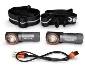 Neb-hlp-1008 Nebo Einstein 600 Headlamp 2-pack Rechargeable Bands 1 Charger