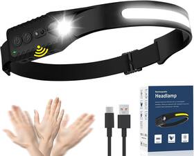 Lx200 Nessciera 313113880804 Headlamp Rechargeable Led Head Lamp Flashlight 230 Wide Beam Headband Light