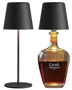 Amz-tbl-021-bl Newsee 2 Pack Bottle Lamp For Rechargeable Cordless Table Lamps Led 3 Color Dimmabl