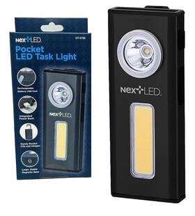 Nextled 847802001794 Nt-6786 Rechargeable Slim Led Work Light. Clip On Pocket