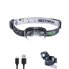 Nextorch 945064205395 Led Headlamp Rechargeable 450 Lumens White Red Lighting Compact