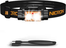 Nicron 445015761714 Rechargeable Headlamp High Bright 1500 Lumens 180 Rotating Aluminum Led Head
