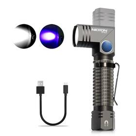B74uv-1 Nicron B74u Blacklight Torch 395nm Uv Ultraviolet 90 Degree Adjustable-head