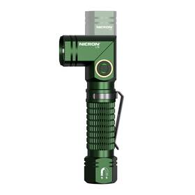 L74-gr Nicron L74 Rechargeable Flashlight 1000 Lumen High Brightness With 90 Rot