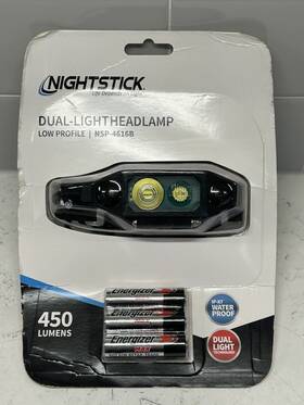 Nsp-4616b Nightstick Low Pro Dual-light Headlamp Black