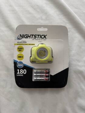 Xpp-5450 Nightstick Headlamp 180 Lumens Class 1 Zone Water Proof Lot Qty 12 New