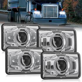 20016h Nilight 4x6 Inch Led Headlights 60w Dot Approved Hi/lo Sealed Beam Rectangula