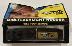 Nite Ize 094664320680 Headband Mini Flashlight Holder One Size Hook And Loop Strong Usa Vintage