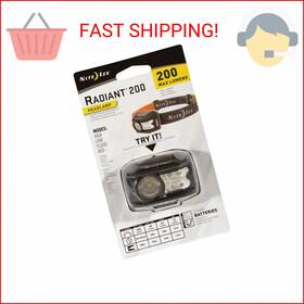 R200h-09-r7 Nite Ize Radiant 200 Headlamp Lumen Headlight With Red White Leds Water