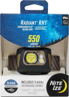 Rh1-0129a-r8 Nite Ize Radiant Powerswitch Headlamp Durable 550 Lumens For Visibility At Night Rh1-0129a-r8 Nite Ize Radiant Powerswitch Headlamp Durable 550 Lumens For Visibility At Night