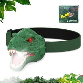 Nitigo 705353313691 Dinosaur Headlamp For Kids Flashlight Led Headlights Roar And Silent Mode T-rex D